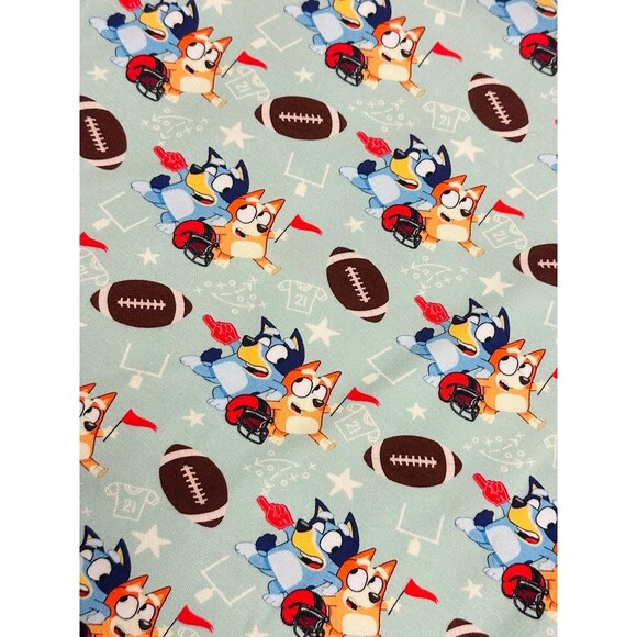 Bamboo Bliss | Bluey Football Bamboo Pajama Set | 3T - Picture 3 of 4